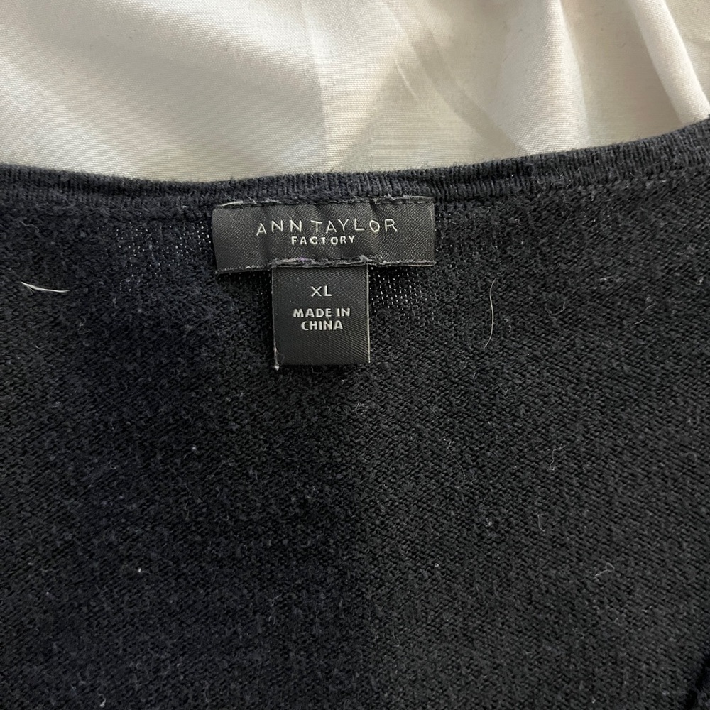 Ann Taylor Classic Black Knit Top